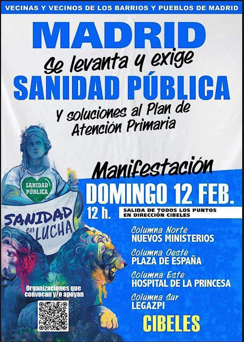 12F madrid se levanta por la sanidad pública