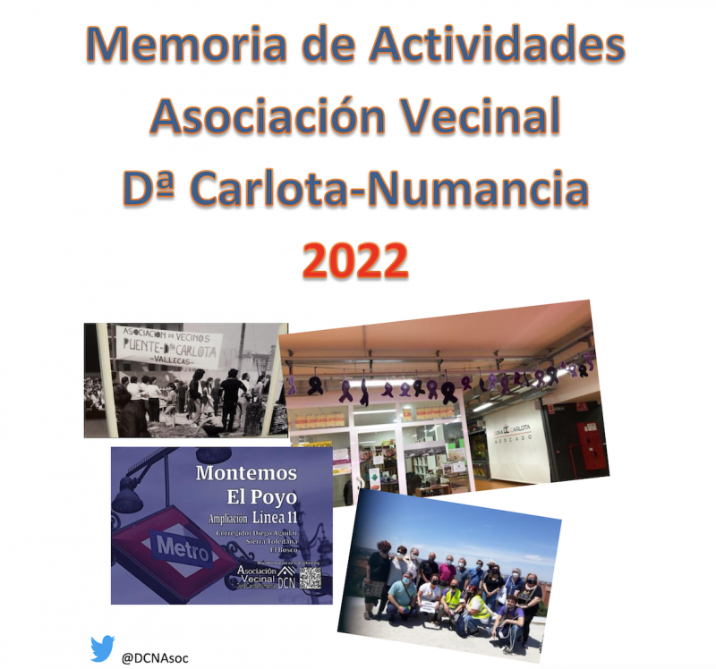 Memoria 2022 de la AV Doña Carlota-Numancia